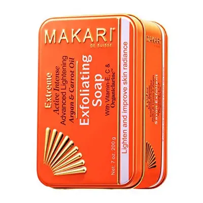 Makari Extreme Carrot & Argan Oil Bar Soap 7oz. â Anti-Aging Soap Exfoliates & Lightens Skin w