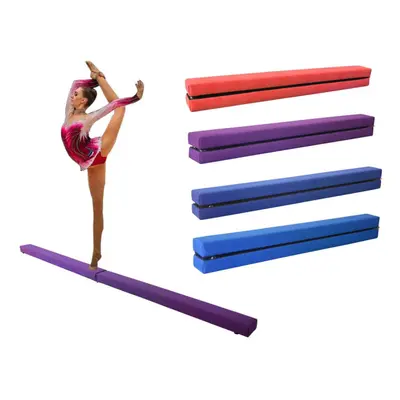 (Purple) 7FT Folding Gymnastics Balance Beam