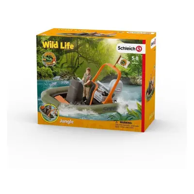 Schleich Wild Life Dinghy with Ranger Toy