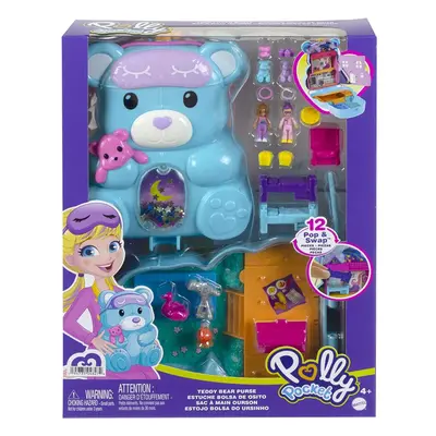 Polly Pocket Sleepover Teddy Compact Playset