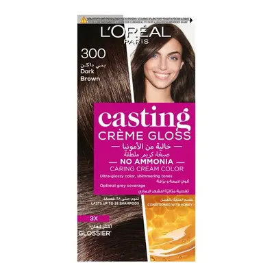 Loreal Paris Casting Creme Gloss Hair Colour, Dark Brown 180ml