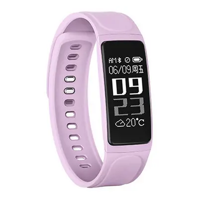 (Pink) Smart Bracelet Heart Rate Monitor Blood Pressure IP Waterproof Watch for Android IOS