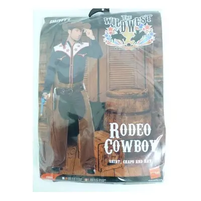 Large Blue Men's Rodeo Cowboy Costume - cowboy costume rodeo mens outfit wild fancy dress wester