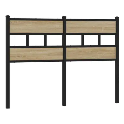 (sonoma oak, cm) vidaXL Headboard Bed Header Bed Headboard Brown Oak Steel and Engineered Wood