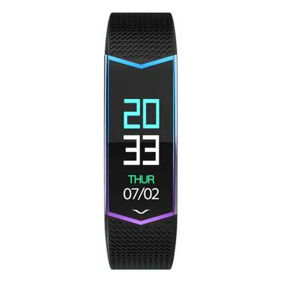 (Black) Color Display 24-hour Continuous Heart Rate Blood Pressure WhatsApp Reminder Long Standb