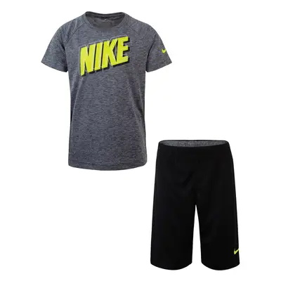 Nike Boy`s Dri-Fit T-Shirt & Shorts Piece Set (3T) Grey/Black