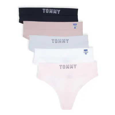 Tommy Hilfiger Women's Thong 5-Pack BBD/BW/MC/BB/BK