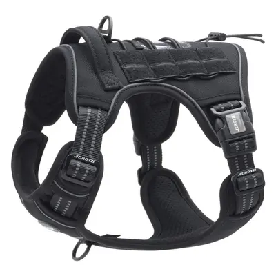 Tactical Harness for Large Dogs No Pull Adjustable Pet Harness Reflective K9 Working Training Ea