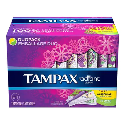 Tampax Radiant Tampons Regular Super Count (Pack of 1)