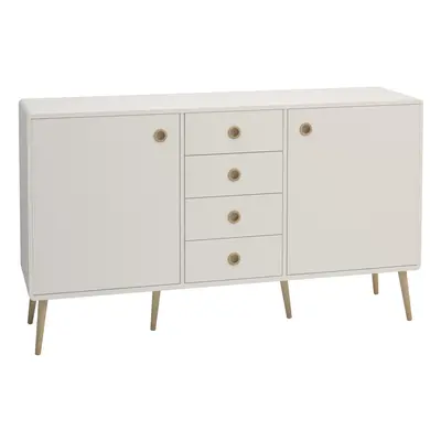 Softline Sideboard Doors + Drawers, White