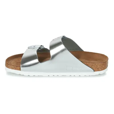 Birkenstock Women's Back Open Toe Sandals Metallic Silver