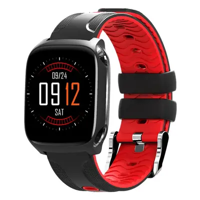 (Red) 1.3 'Big Multi-touch Screen Dynamic HR Blood Pressure Music Control Fitness Tracker Smart 