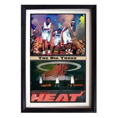 12x18 Double Frame - Miami Heat The Big Three