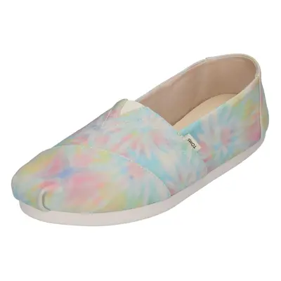 Women's TOMS Alpargata 3.0 Tie Dye Jersey Slip On Shoe White/Multi Tie