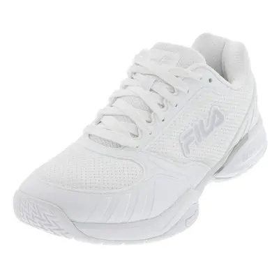 Fila Women's Volley Zone Shoes Sneaker White/Metallic Silver/White