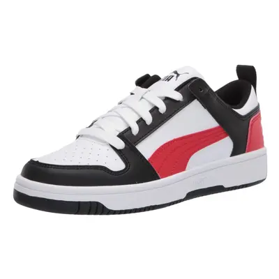 PUMA unisex child Rebound Layup Lo Sneaker Puma White-puma Black-high