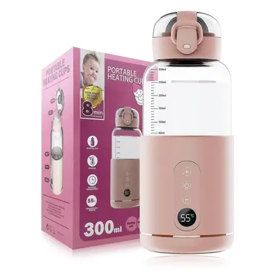 Portable Water Warmer Rechargeable For Formula, Breastmilk, Precise Temp Control, 300ml, Portabl