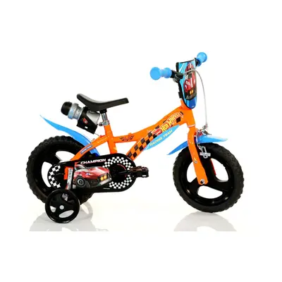 Dino Hot Wheels 12inch Kids Bike with Stabilisers - Orange