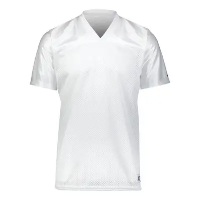 Russell R0593B.WHI.L Youth Solid Flag Football Jersey, White - Large