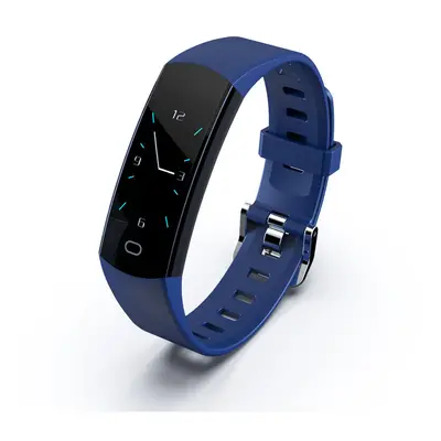 (Blue) Heart Rate Monitor Weather Forcase Music Control Easily USB Charging Smart Watch