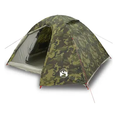 (camouflage, 4-person) vidaXL Camping Tent Persons Portable Outdoor Hiking Dome Tent Waterproof