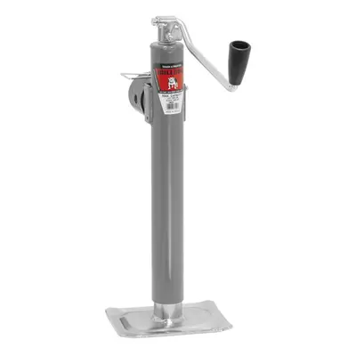 Bulldog Gray Universal 15"" Topwind Travel Weld-On Swivel Trailer Jack with Foot Plate (7 lbs. L