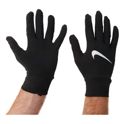 Nike Men's Dri-Fit Element Lightweight Running Gloves (Black/Silver Sm