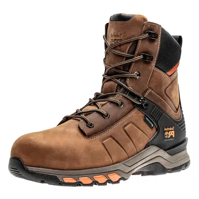 Timberland Men's Hypercharge 8"" Composite Toe Waterproof NT WP Brown