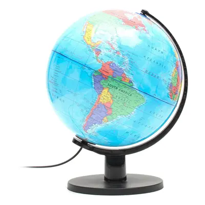 25cm 110V World Globe Night Light Geography LED Lamp Kids Bedroom Decor Gift US Plug