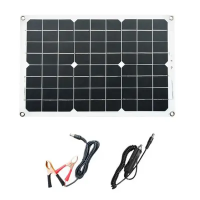 (only Solar Panel) 18W Solar Panel Dual 5V/12V USB With 12V/24V 30A Solar Charge Controller LCD 