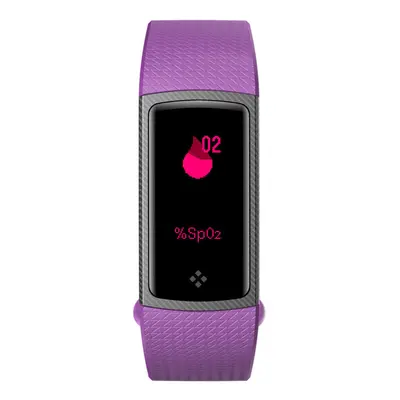 (Purple) 0.96 inch OLED Color Screen Blood Pressure Oxygen Heart Rate Monitor Sport Smart Watch