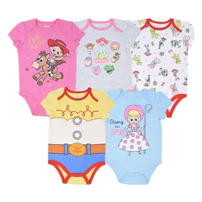 Disney Toy Story Baby Girls Pack Bodysuits Jessie Bo Peep Buzz Woody