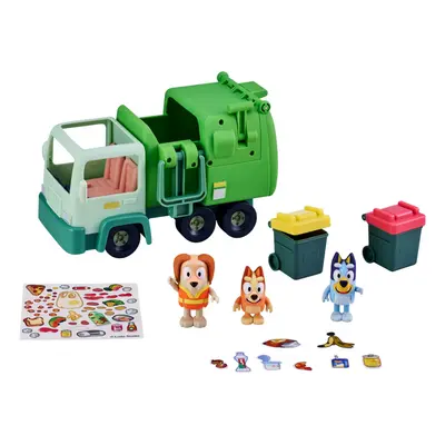 Bluey Garbage Truck - 2.5"" Bingo and Bin Man poseable Figures with