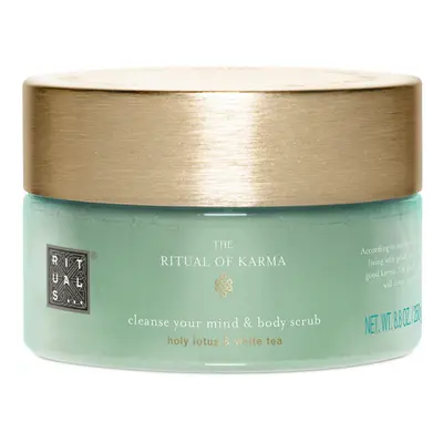 Body Scrub from The Ritual of Karma, gr - with Summery Holy Lotus & White Tea - Hydrating, Cooli