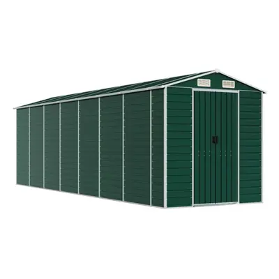 (green, x x cm) vidaXL Garden Shed Outdoor Storage Shed Patio Yard Tool Shed Galvanised Steel