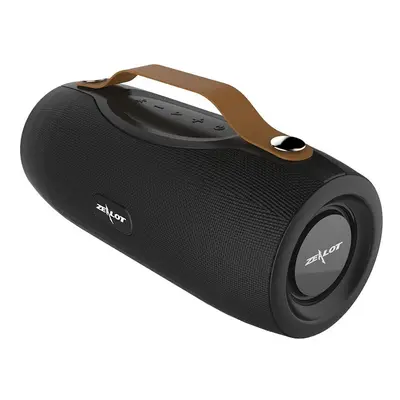 (Black) Bluetooth Speaker FM Radio Wireless Portable Speaker Boombox with Flashlight Support TWS