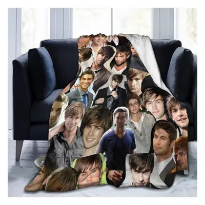 (150CM X 200CM) Nate Archibald Chace Crawford Soft and Comfortable Warm Flannel Blanket