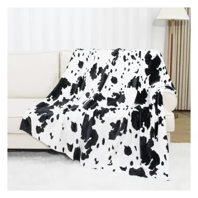 Soft Blanket Twin Size Black and White Blanket Fuzzy Cozy Bed Blankets and Throws Cute Lightweig