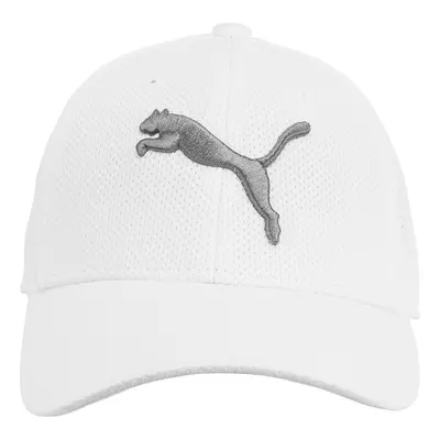 PUMA unisex adult Evercat Mesh Stretch Fit Baseball Cap White Large