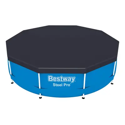 Bestway Flowclear PVC Round Foot Pool Cover for Above Ground Frame