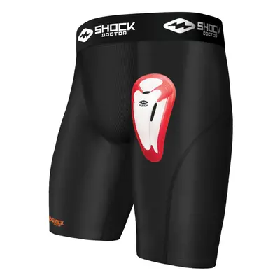 Shock Doctor Compression Shorts with Protective Bio-Flex Cup Moisture