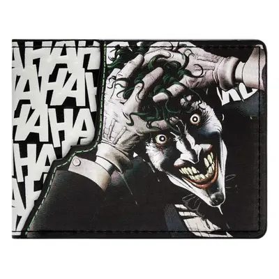 Batman Evil Joker Hahaha ID and Card Bi-Fold Wallet Purple