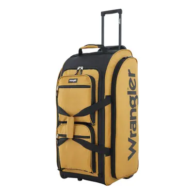 Wrangler Wesley Rolling Duffel Bag Ambergold Large 30-Inch