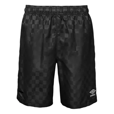 Umbro Boys Checkerboard (Youth) Short Black Beauty/White US