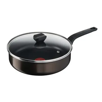 Tefal Frying Pan cm + Lid, Suitable for All Heat Sources Except Induction Non-Stick Coating, Mad