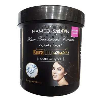 Hamed Salon Botox Hair Treatment Cream-Softening-Shining-Stronger- Hair Growing Natural Falling 