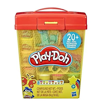 Play-Doh Large Tools and Storage Activity Set for Children Aged Years and Up with Non-Toxic Play