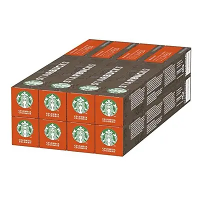 Starbucks Single Origin Colombia by Nespresso Medium Roast Coffee Pods (Pack of 8, Total Capsule