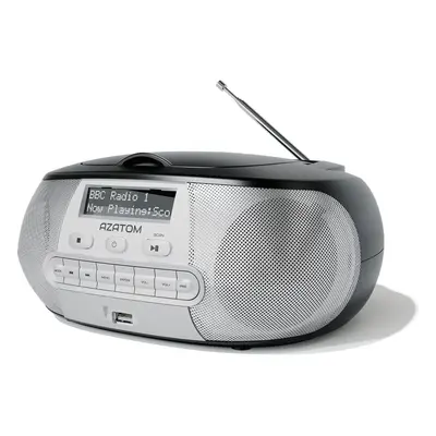 Digital FM Radio CD Speaker: AZATOM Zenith Z2 - CD player - DAB/DAB+ "Future-proof" - FM radio