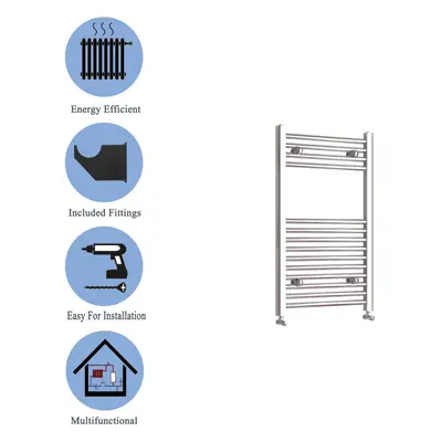 (chrome, 800*400mm) Stylish Straight Towel Rail HeatingTowel Radiator